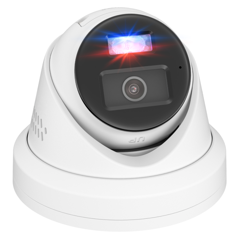 5MP PoE IP turret kamera s aktivním odstrašením, H