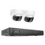 8MP IP PoE kamerový set, 2 panoramatické 180° kamery, H