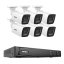 12MP IP PoE kamerový set, 6 pevných kamer, H