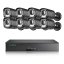 8MP IP PoE kamerový set, 8 pevných kamer, Vid