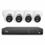 5MP IP PoE kamerový set, 4 kamery s aktivním odstrašením, H