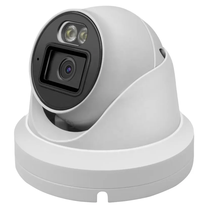 8MP IP PoE turret kamera Starlight, bílá, Vid