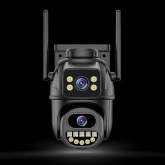 6MP duální otočná WiFi kamera, černá, iCs
