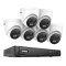 8MP IP PoE kamerový set, 6 turret kamer, Hik