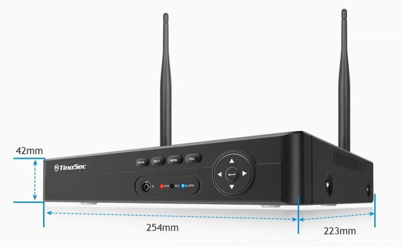 8kanálový WIFI NVR rekordér, XM