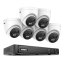 8MP IP PoE kamerový set, 6 turret kamer, Hik