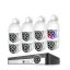8MP IP PoE kamerový set, 8 otočných DUAL kamer, XM