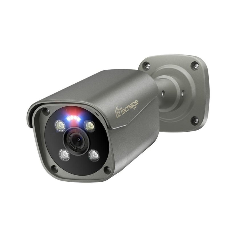 8MP IP PoE pevná kamera, šedá, XM
