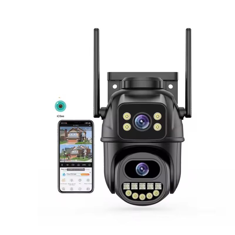 6MP duální otočná WiFi kamera, černá, iCs