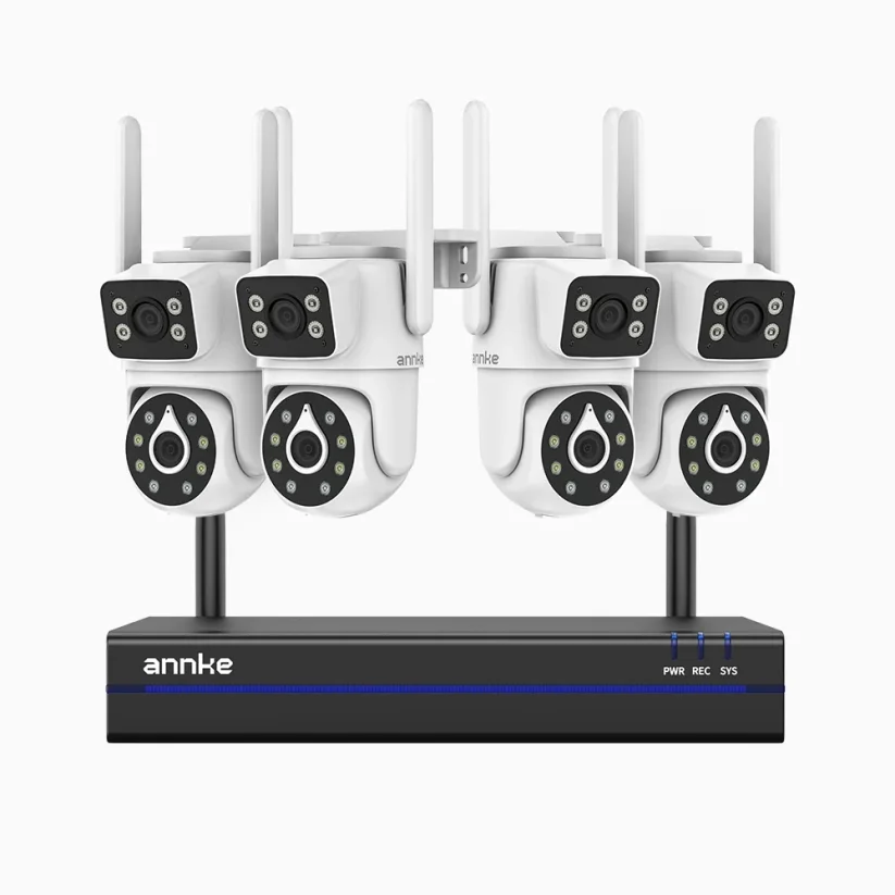 4MP WiFi kamerový set, 4 otočné DUAL kamery, Ese
