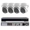 8MP profesionální PoE kamerový set, 4x ColorVu kamera, H Profi