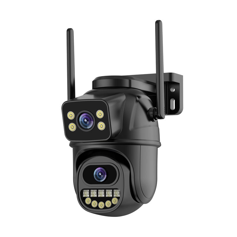 6MP duální otočná WiFi kamera, černá, iCs