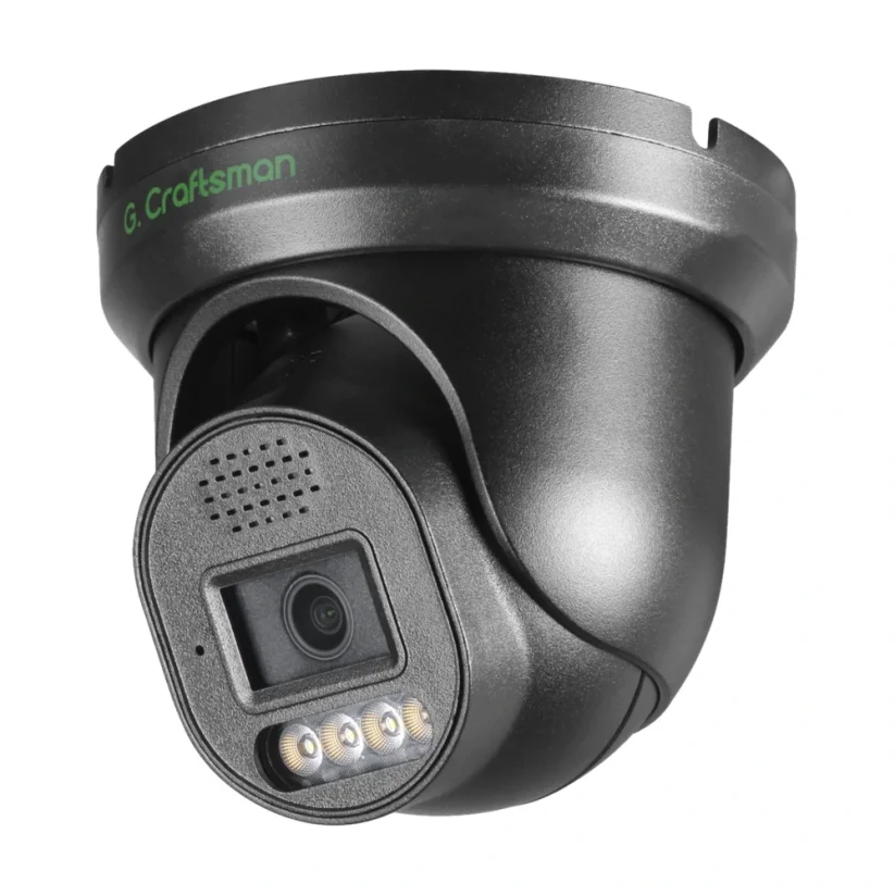 8MP PoE turret kamera, Dual Light, černá, řada R