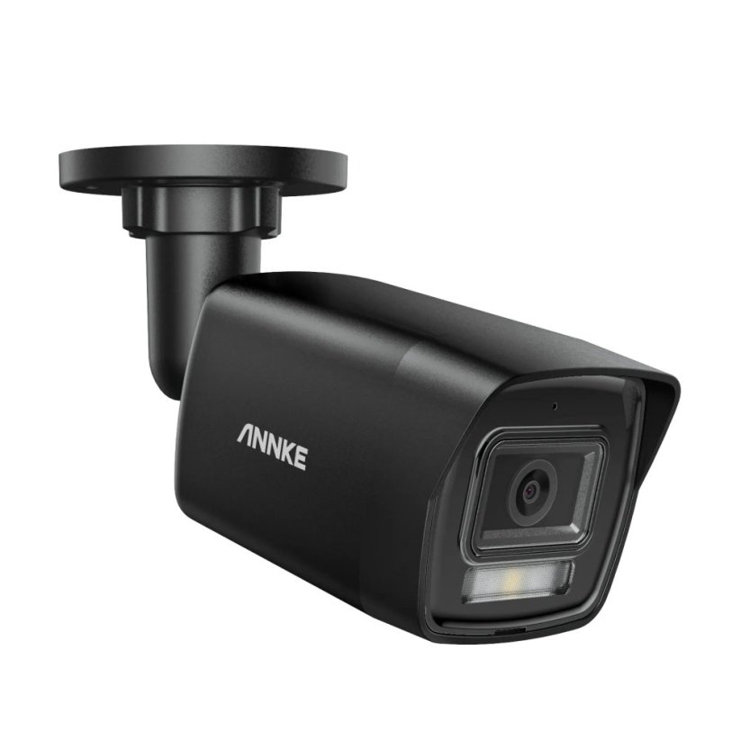 5MP IP PoE kamerový set, 4 černé pevné kamery, H