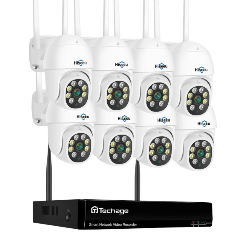 5MP WiFi kamerový set, 8 otočných kamer, Ese
