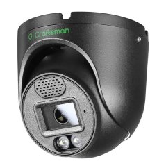 8MP IP PoE turret kamera, černá, XM