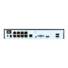 16kanálový PoE NVR rekordér, 8× PoE, 8MP, řada R