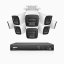 8MP IP PoE kamerový set, 8 pevných kamer, H
