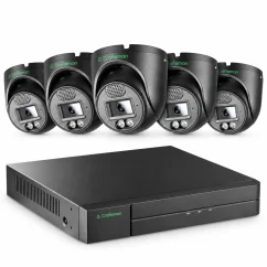8MP IP PoE kamerový set, 6 turret kamer, Vid