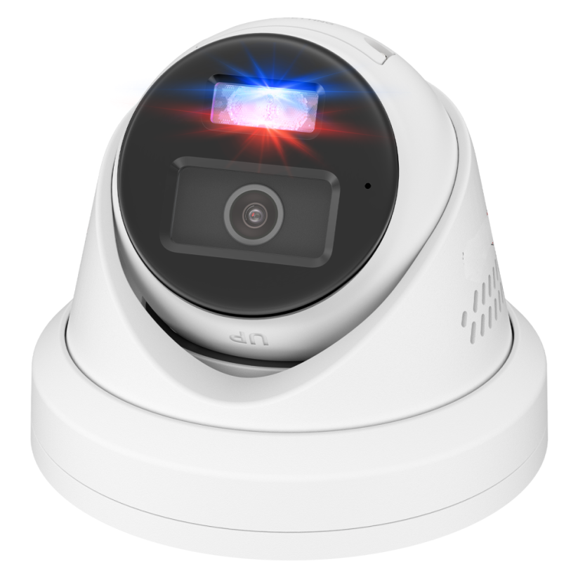 5MP PoE IP turret kamera s aktivním odstrašením, H