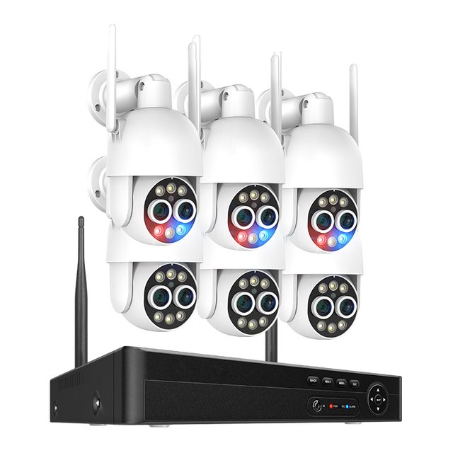 8MP WiFi kamerový systém, 6 otočných DUAL kamer, XM