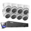 5MP IP PoE kamerový set, 8 turret kamer, 2TB HDD, Hik