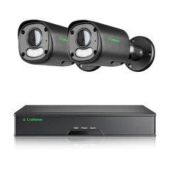 8MP IP PoE kamerový set, 2 pevné kamery, Vid