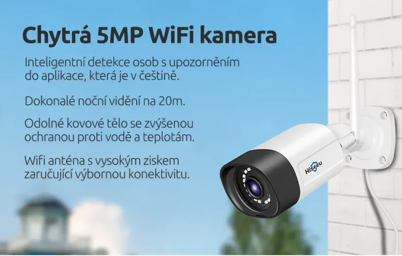 5MP venkovní pevná Wifi kamera, Ese