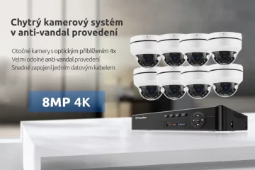 Kamerový systém v anti vandal provedení