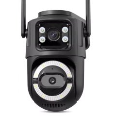 6MP duální otočná WiFi kamera, černá, iCs