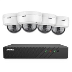 5MP IP PoE kamerový set, 4 DOME antivandal kamery, H