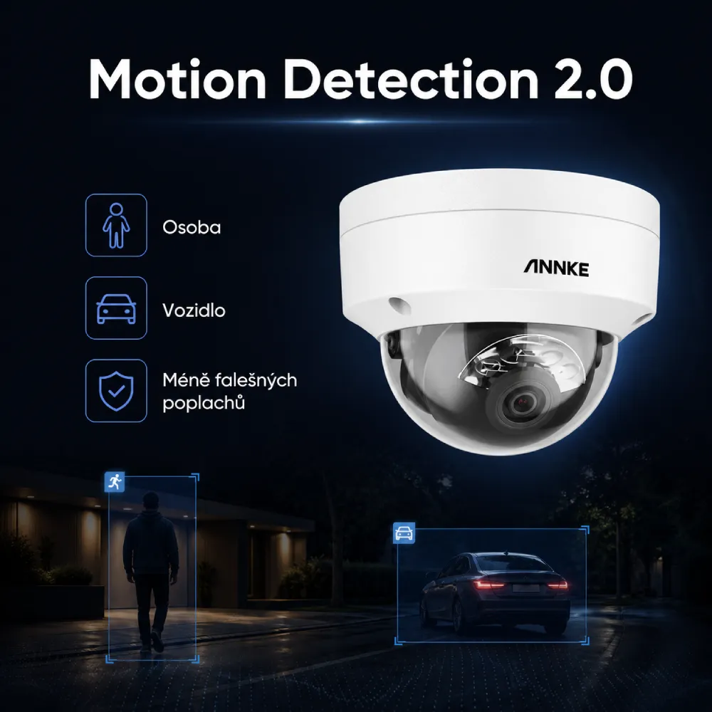 ANNKE C1200D Motion Detection 2.0 detekce osob a vozidel