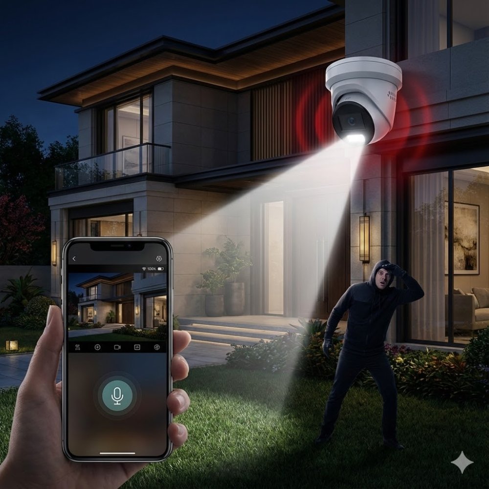 Kamera s aktivním odstrašením