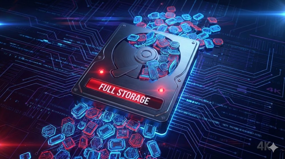 Plný disk, malá kapacita záznamu