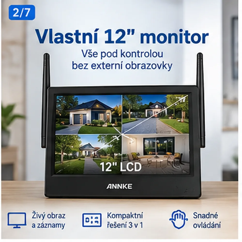 ANNKE WTL800 12 palcový LCD monitor