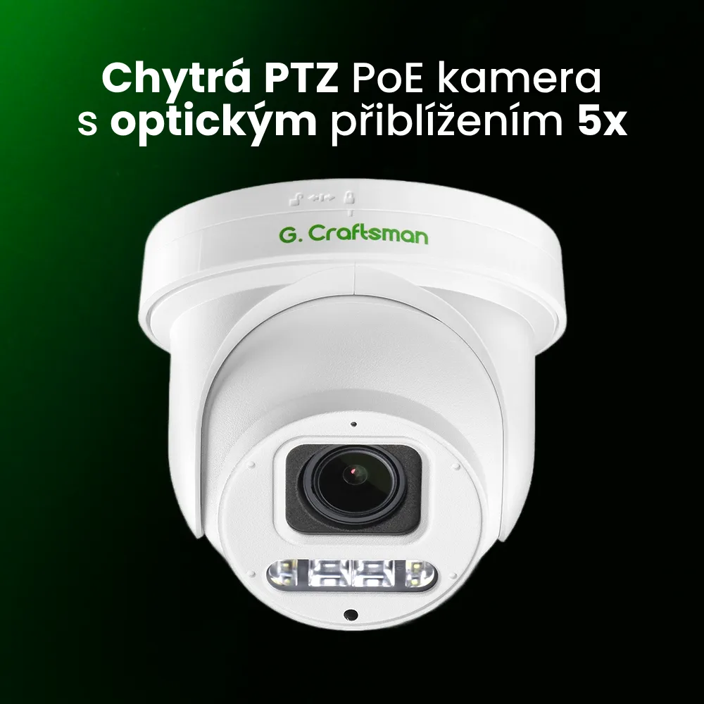 Hik IP PoE PTZ kamera, 5x optický zoom
