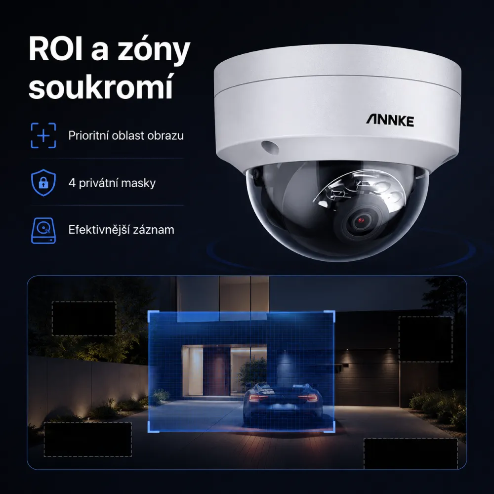 ANNKE C1200D ROI oblast a privátní masky soukromí