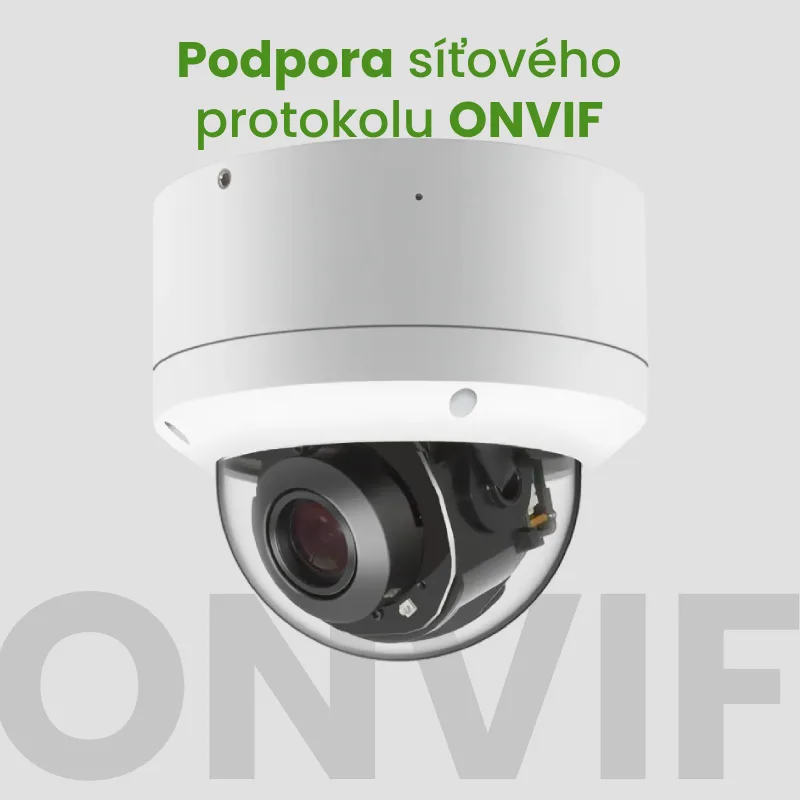 VID 8MP PoE PTZ, 5x zoom - Podpora ONVIF protokolu