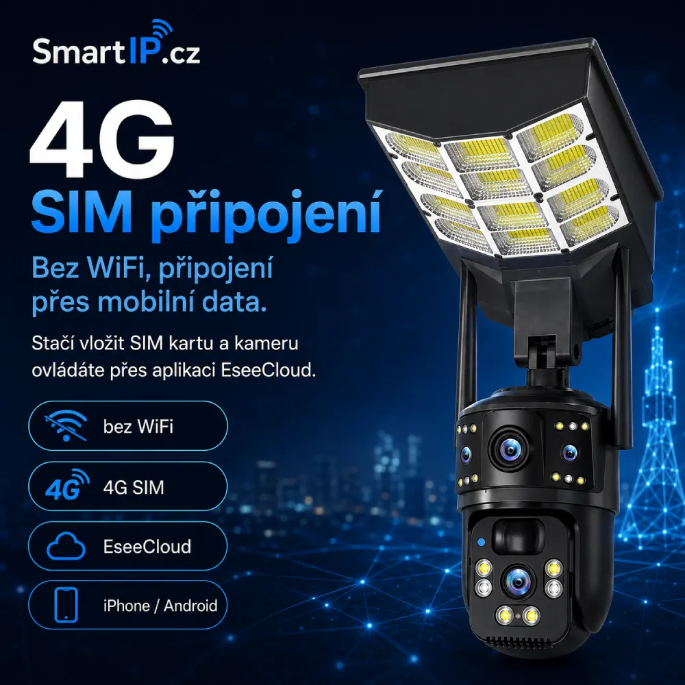 4G SIM připojení bez WiFi přes EseeCloud