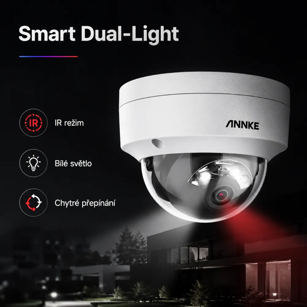 ANNKE C1200D Smart Dual-Light noční vidění