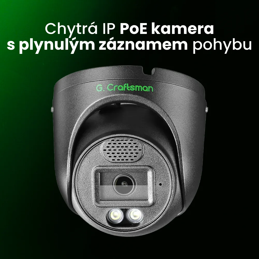 Vid 5MP IP PoE turret kamera, 30 snímků za vteřinu