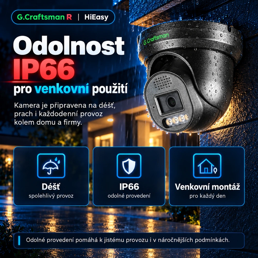 Celokovové dome tělo s IP66